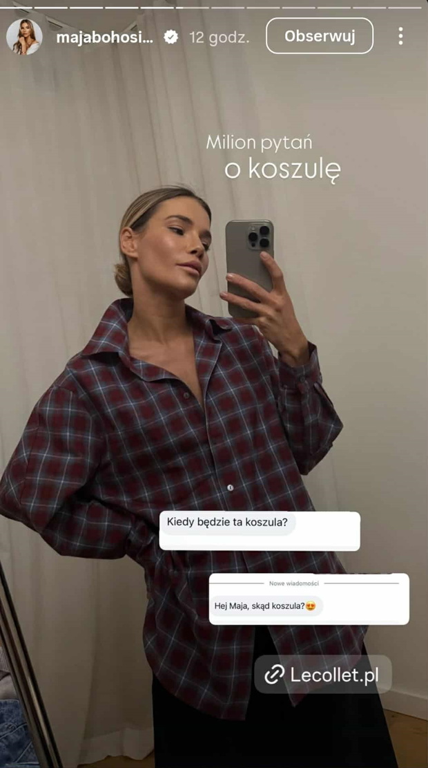 Maja Bohosiewicz w koszuli oversize