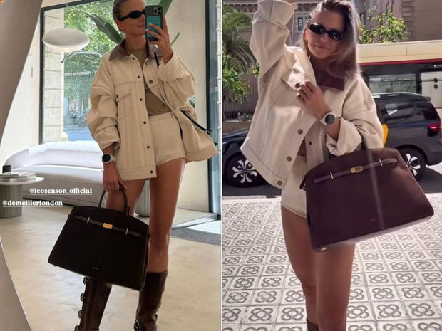 Anna Lewandowska z torebką DeMellier