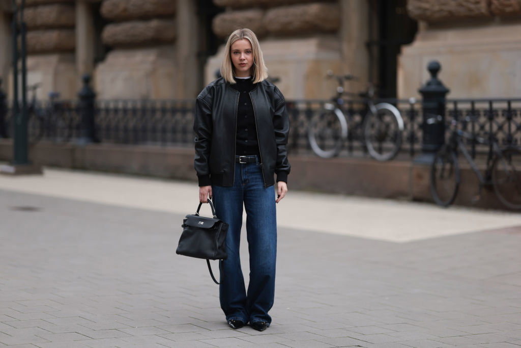 jeansy z wysokim stanem palazzo massimo dutti