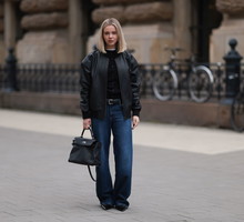 jeansy z wysokim stanem palazzo massimo dutti