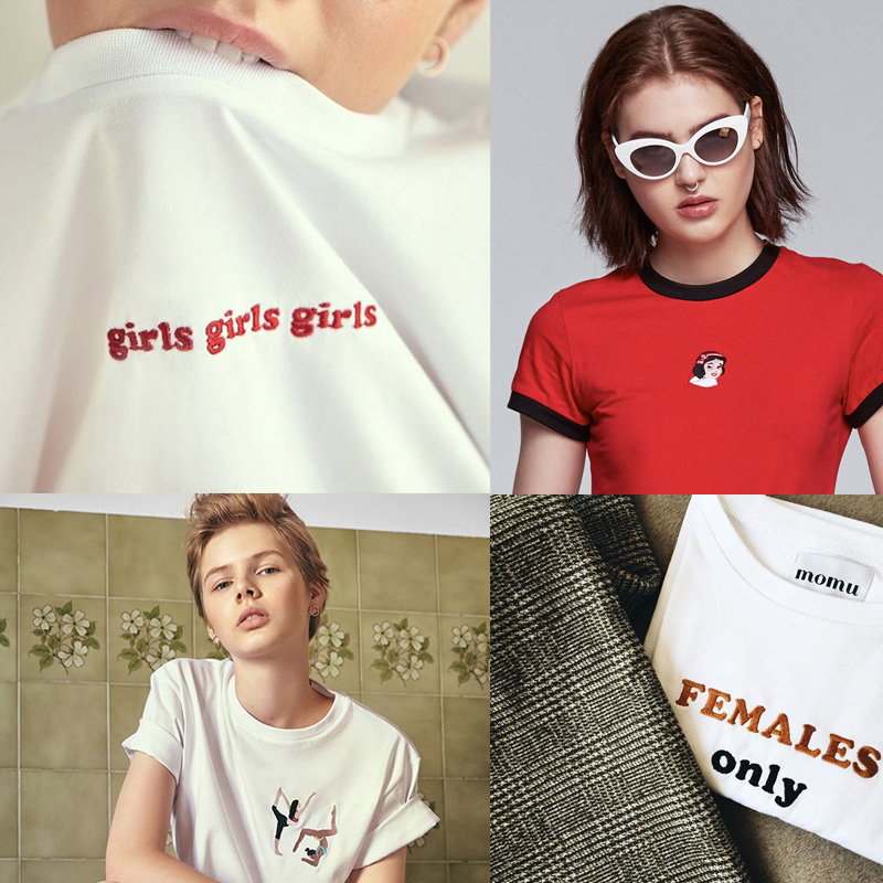 T-shirt z haftem