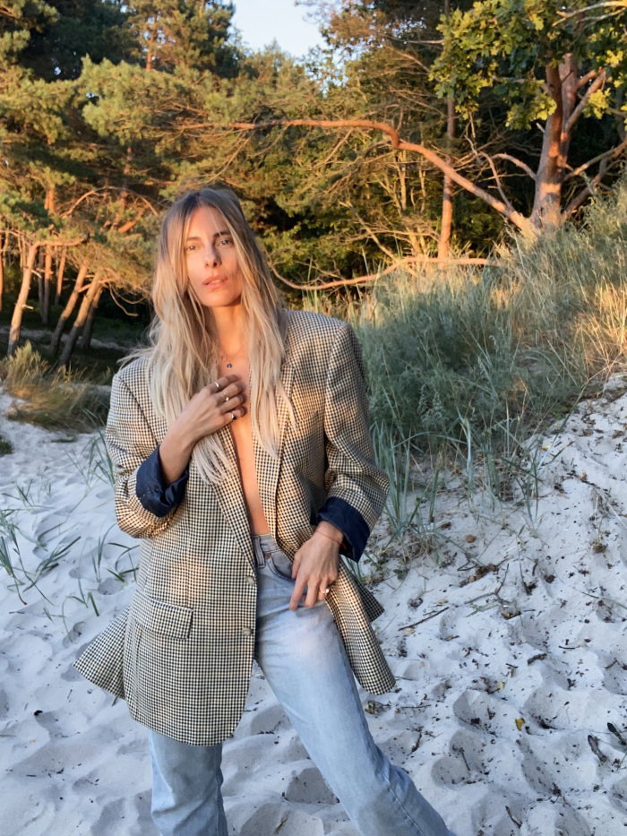 Kasia Zawadzka i jej marynarka vintage