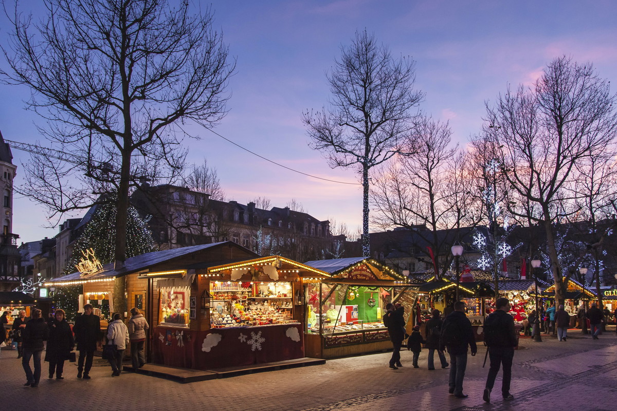 świąteczny market w Luksemburgu