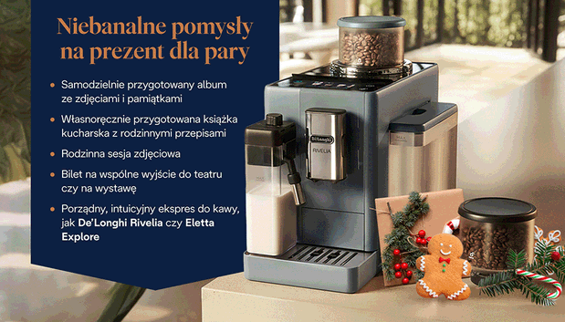 Niebanalne pomysły na prezent dla pary. - infografika