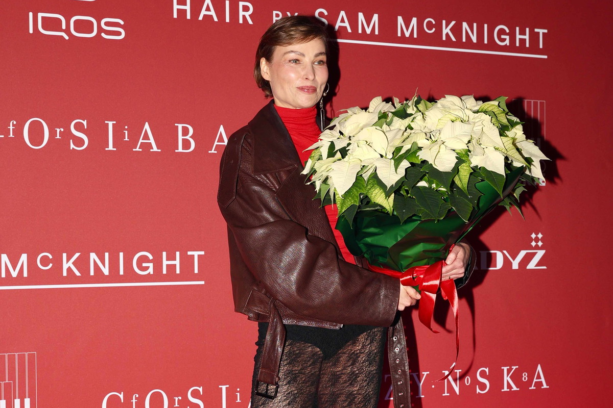 Weronika Książkiewicz na pokazie Gosi Baczyńskiej