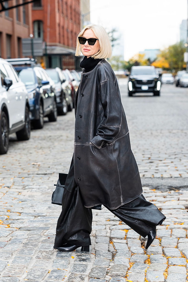Florentine Leather Coat – płaszcz w czekoladowym brązie trend