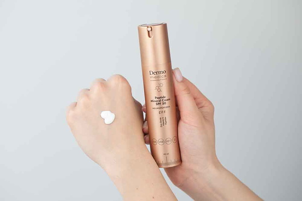 Dermomedica Peptide Mineral Cream SPF 50 Peptydowy krem z wysoką ochroną mineralną