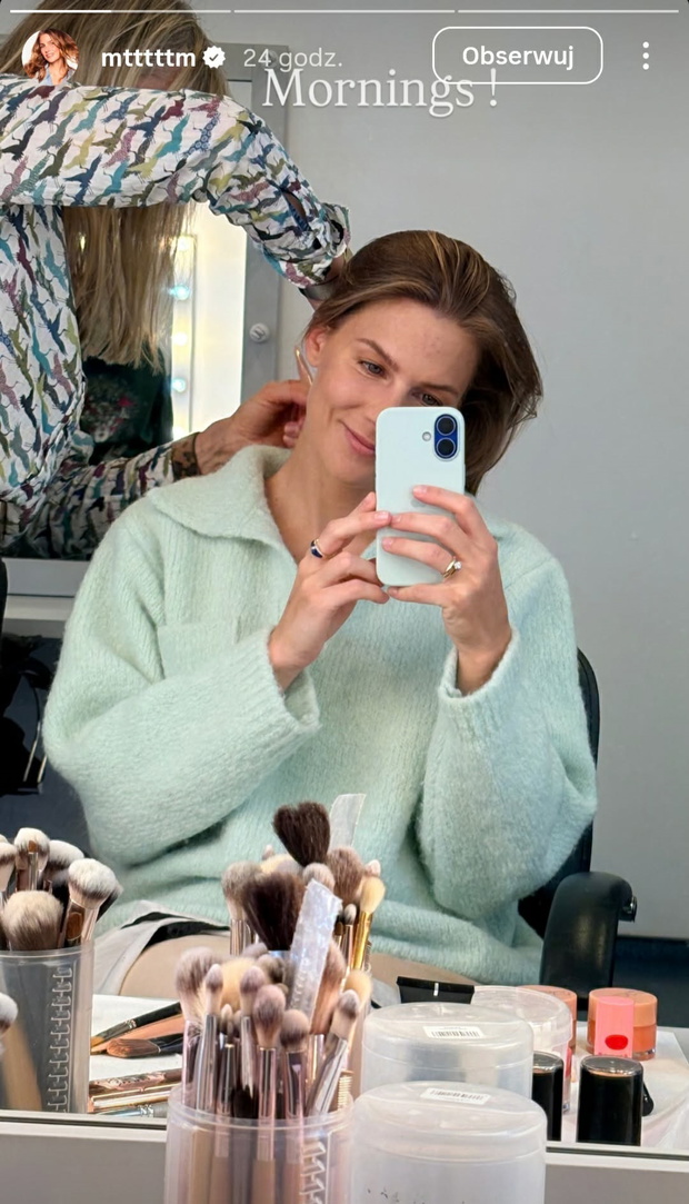 Marta Wierzbicka w swetrze Le Petit Trou