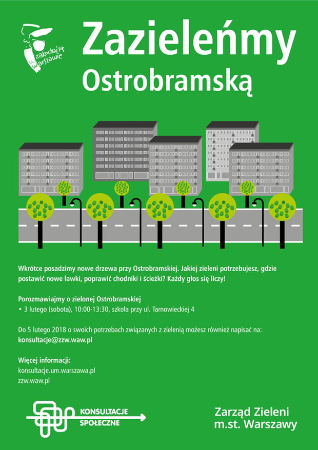 Zieleń w Warszawie - konsultacje