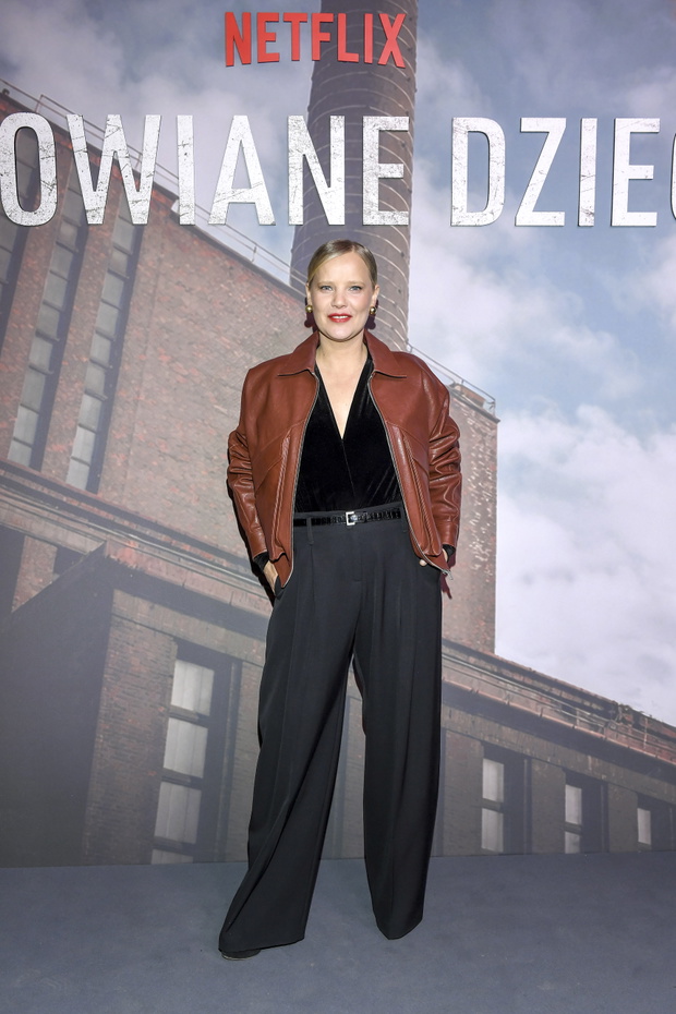 Joanna Kulig w modnej kurtce na wiosnę