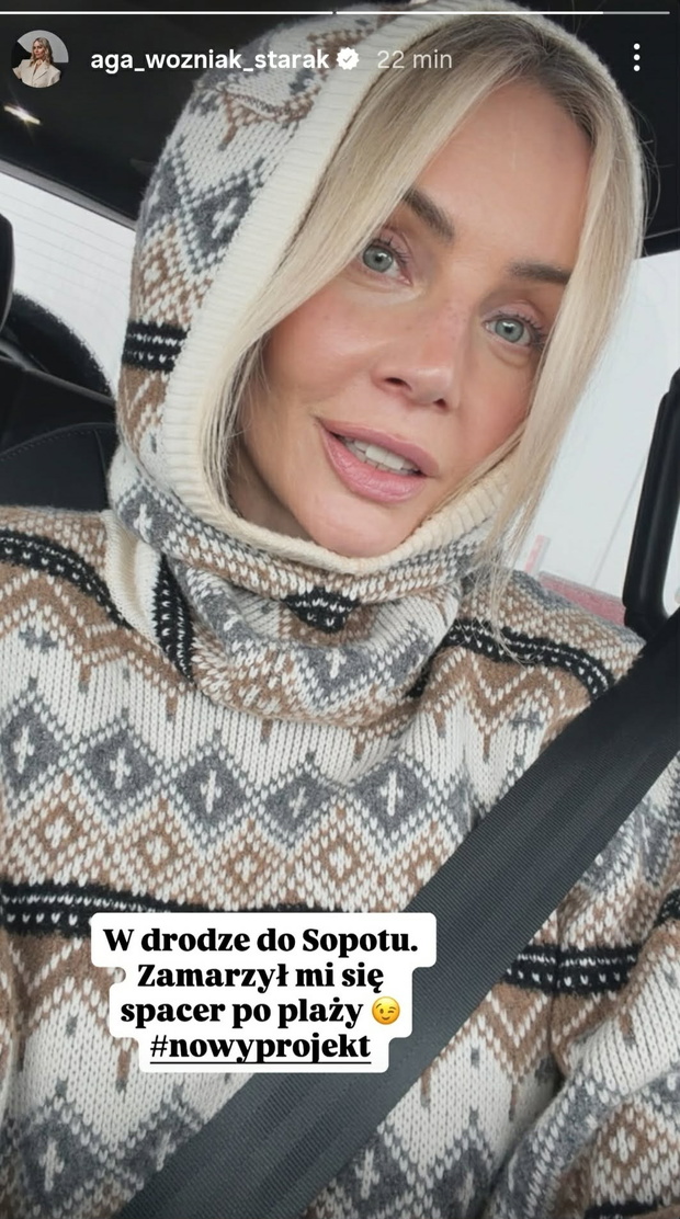 Sweter Agnieszki Woźniak-Starak