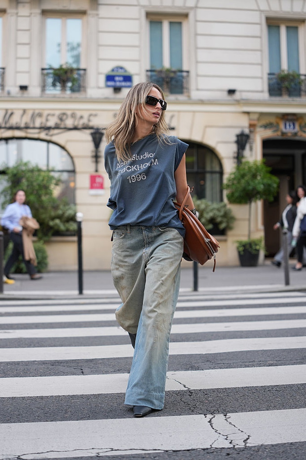 jeansy wide leg stylizacje