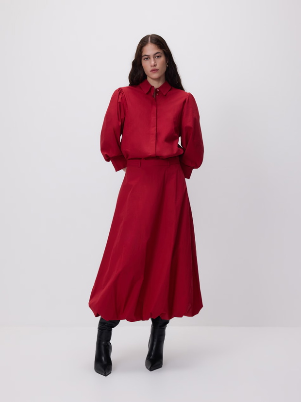 Poet puffball skirt 2026. Poetcore z Reserved