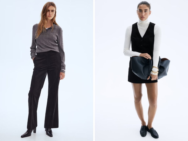 Sztruksowe spodnie i kamizelka z H&amp;M mat. prasowe