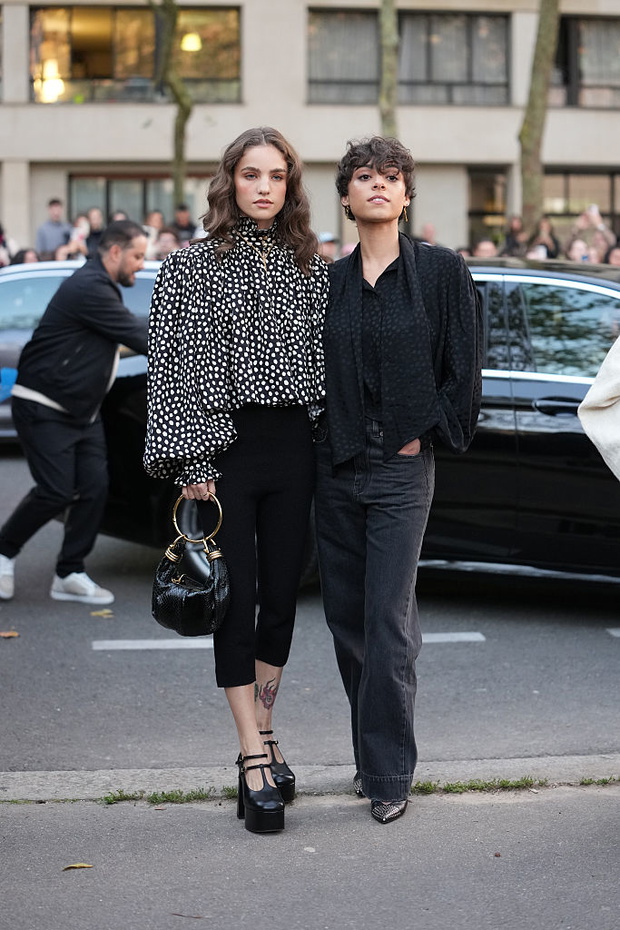 Street Style - Paris Fashion Week - Womenswear Spring Summer 2026 - Day Seven