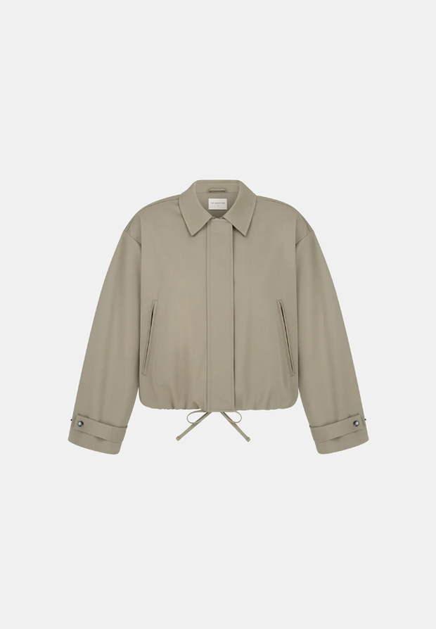 Box cut jacket 2026. Taupe zamiast czerni