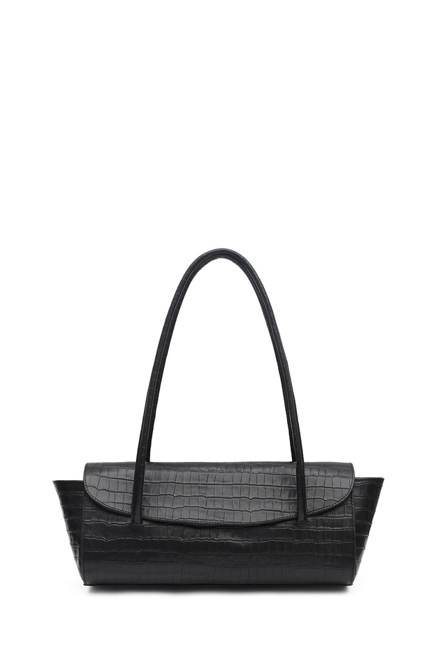 MAKO_Croc-Effect Gondola Bag