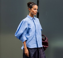 Papertouch Poplin Shirt w kolorze „baby blue” to mój wiosenny must-have do białych jeansów