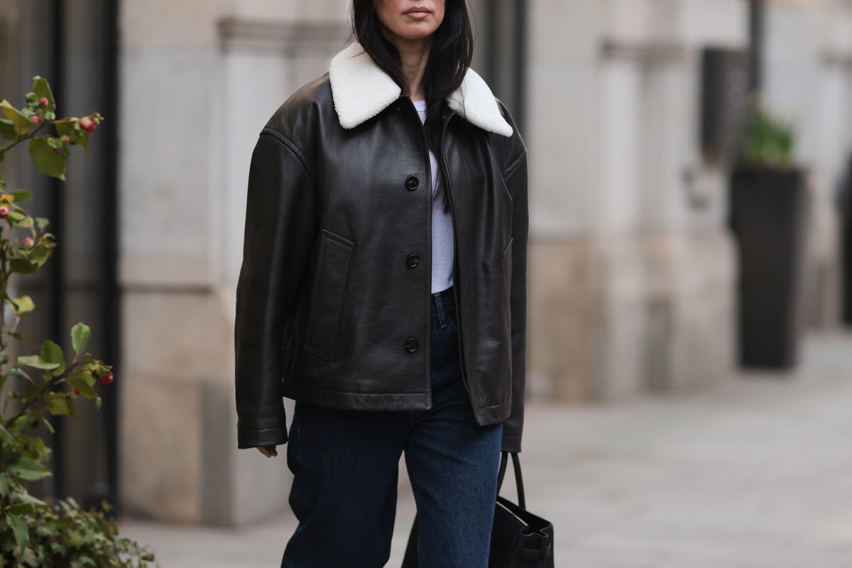 Shearling collar coat – trend wiosny 2026
