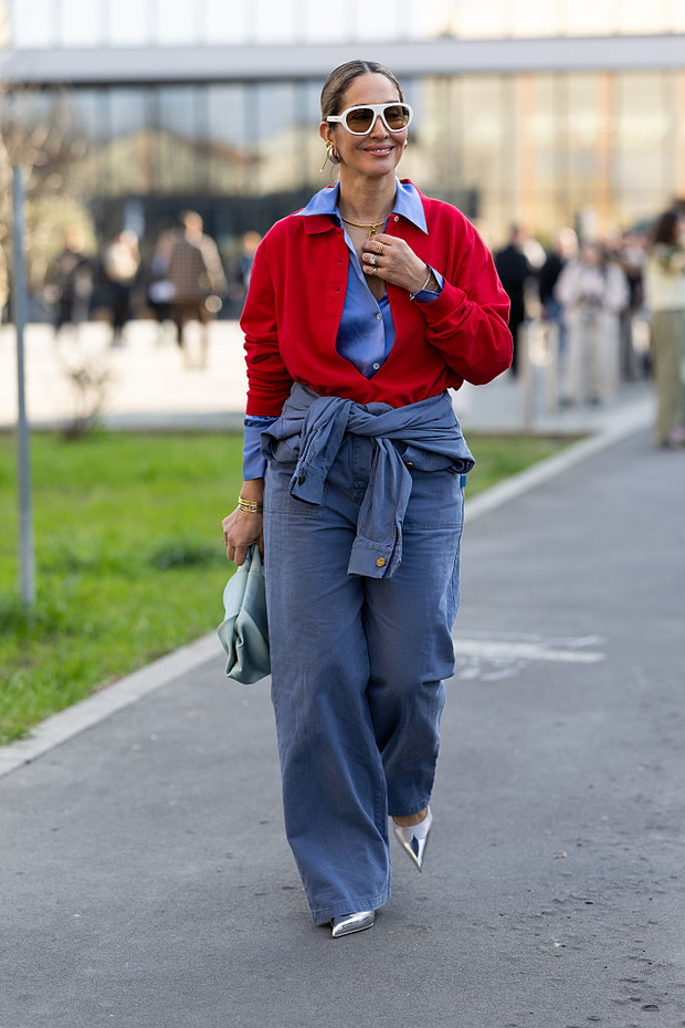 Red and blue pairing – modne kolory 2026