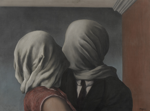 "Kochankowie" René Magritte