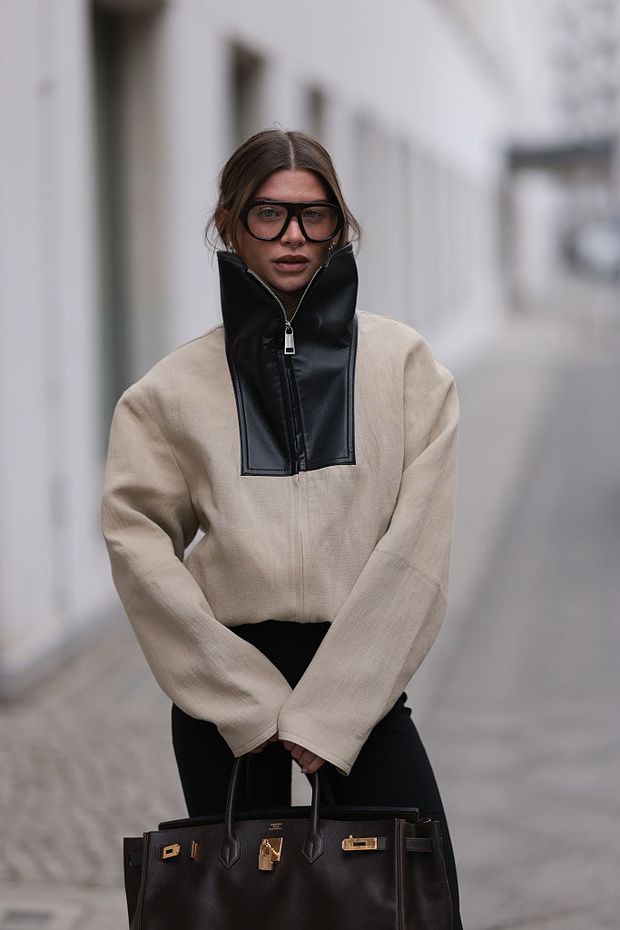 Funnel-neck jacket – modna kurtka przejściowa 2026