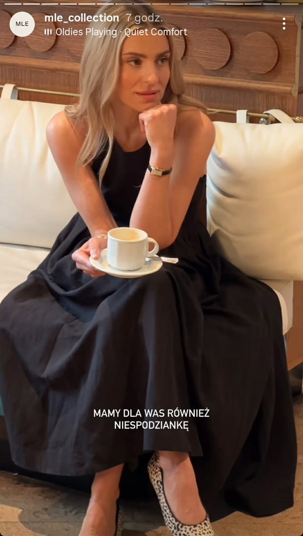 Kasia Tusk w black maxi dress
