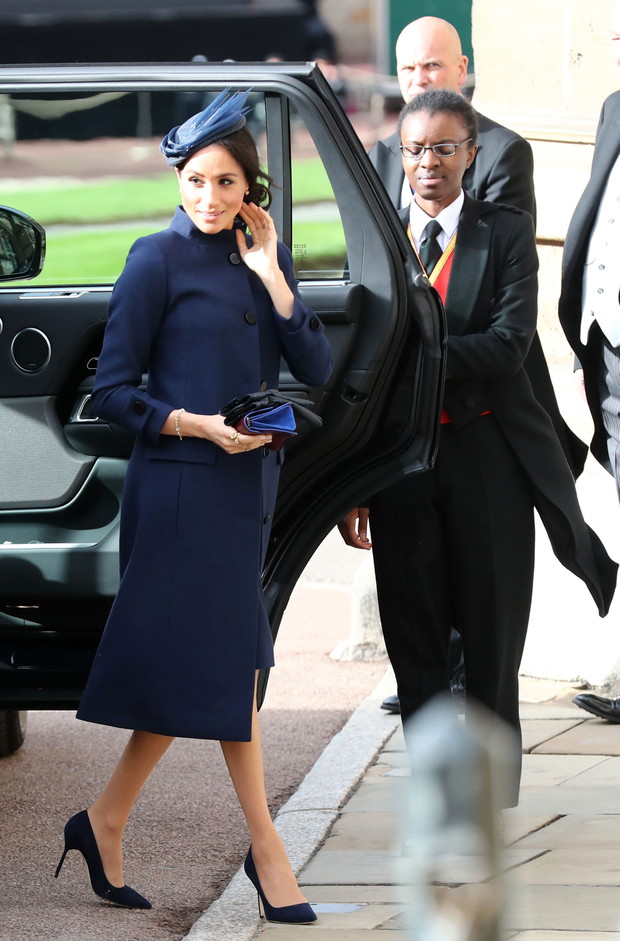 Meghan Markle na ślubie księżniczki Eugenii i Jacka Brooksbanka, 12.10.2018.