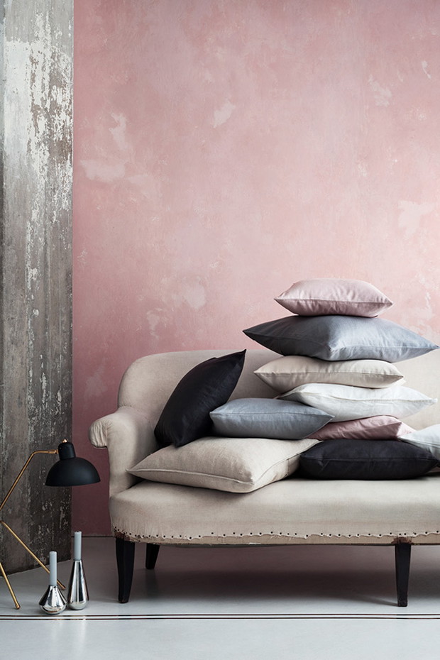 Modna różowa ściana, fot. H&M HOME