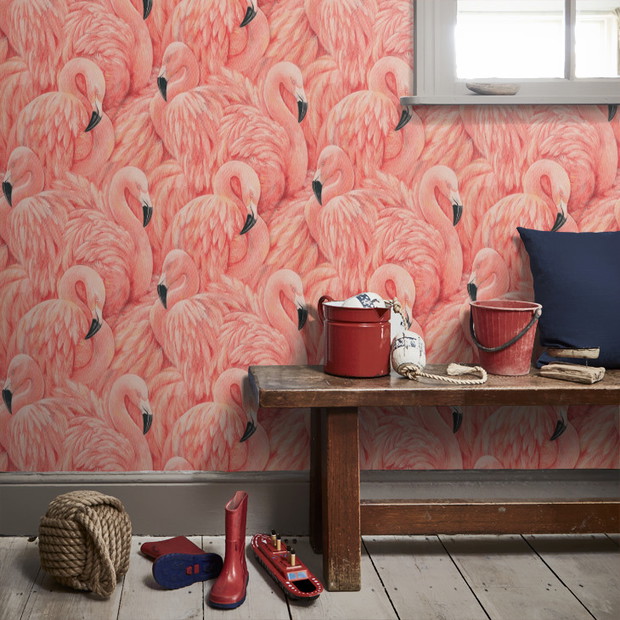 Tapeta Flamingos, Albany Maison Wallpaper Collection