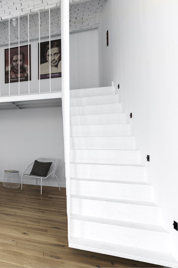 Wnętrze tygodnia: loft cały w bieli