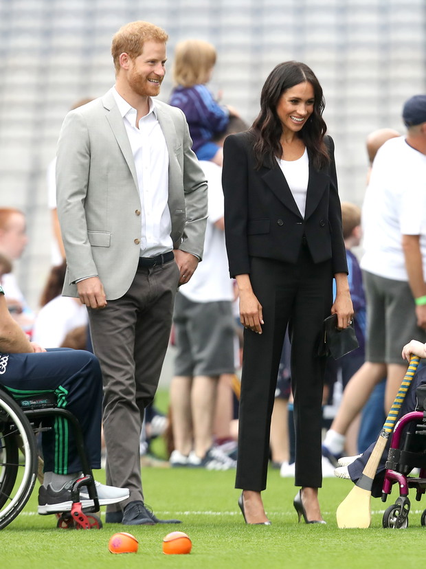 Księżna Meghan i książę Harry zwiedzają Croke Park, 11.07.2018.