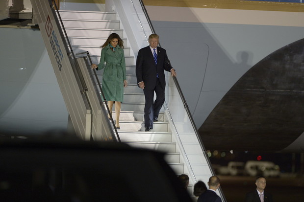 Melania Trump i Donald Trump w Polsce