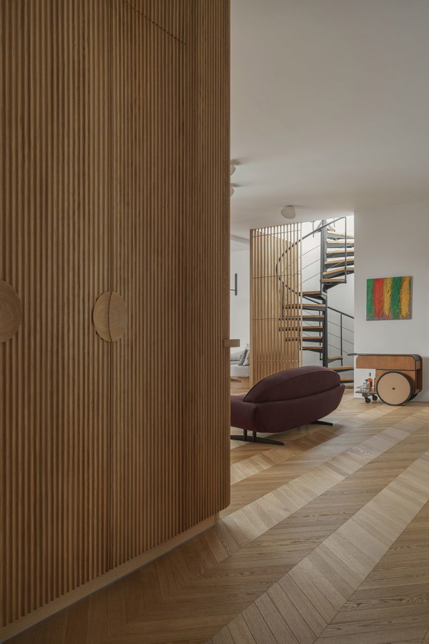 Penthouse na Starej Pradze, projekt: Loft Kolasiński