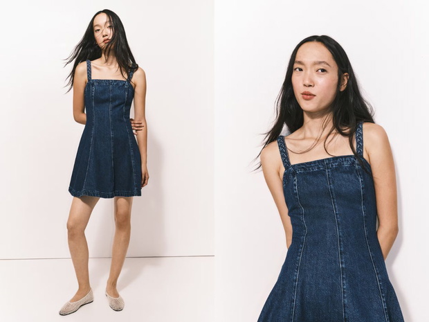 Jeansowa sukienka H&M mini