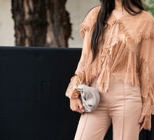 Street Style - Paris Fashion Week - Womenswear Spring/Summer 2025 - Day Four