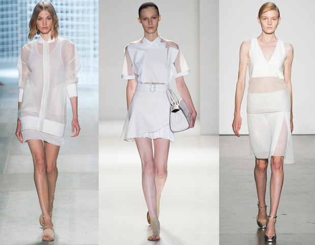Trendy wiosna-lato 2014: GRA PRZEZROCZYSTYSTOŚCIĄ - od l. Lacoste, Victoria Beckham, / fot. Imaxtree