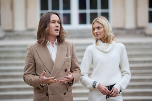 Anja Rubik na planie Project Runway