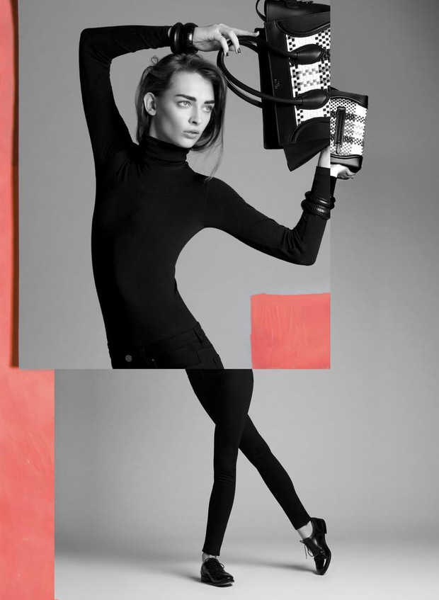 Daga Ziober w sesji dla Flair listopad 2013, fot. Quentin Jones