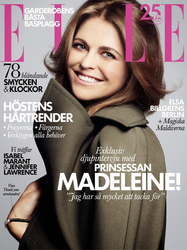 Księżniczka Madeleine w listopadowym ELLE Sweden