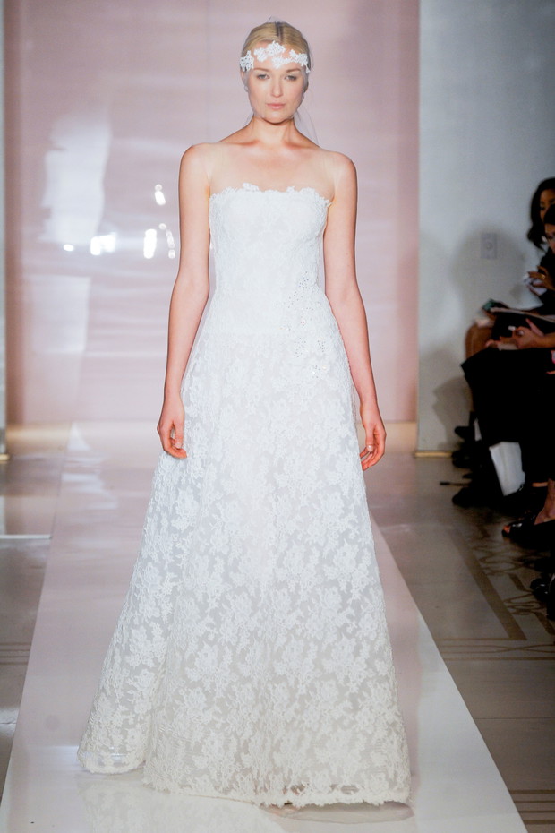 Suknie ślubne 2014: Reem Acra jesień 2014