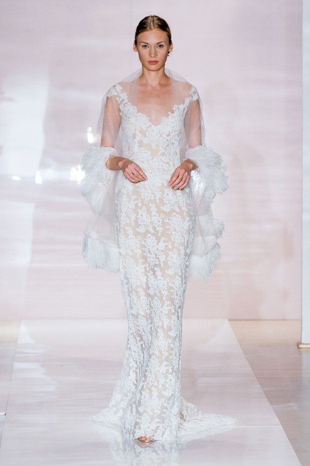 Suknie ślubne 2014: Reem Acra jesień 2014
