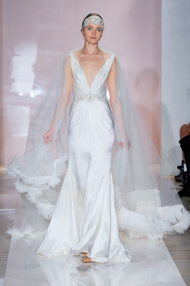 Suknie ślubne 2014: Reem Acra jesień 2014
