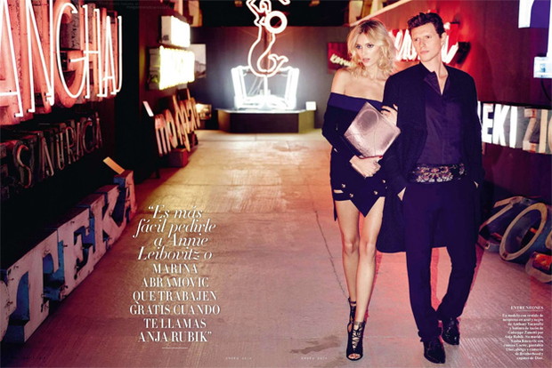 Anja Rubik w Vanity Fair Spain sesja + backstage
