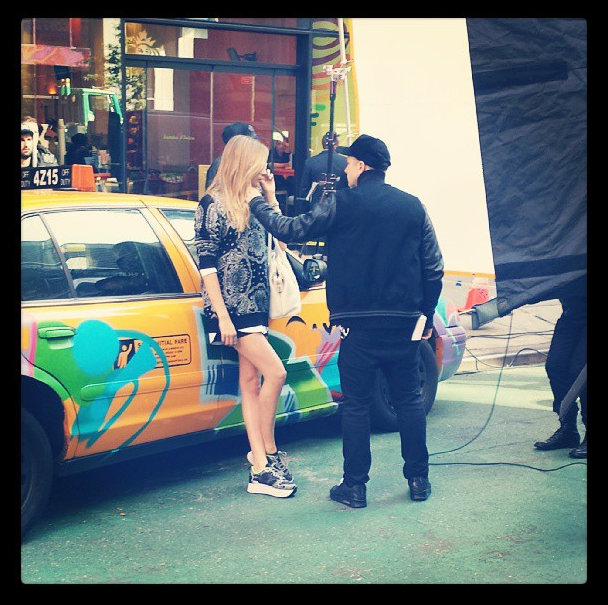 Cara Delevingne, Jourdan Dunn, A$AP Rocky dla DKNY