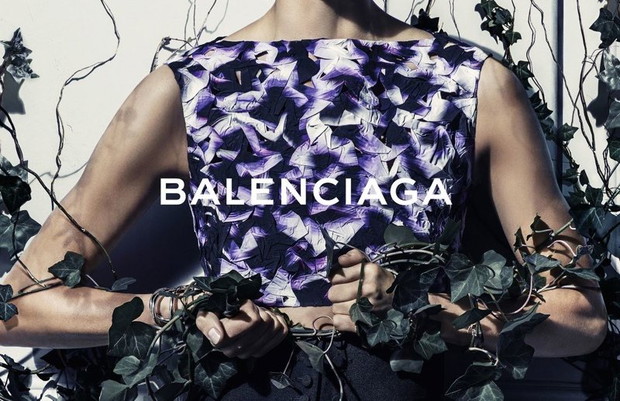 Daria Werbowy w kampanii Balenciaga wiosna-lato 2014