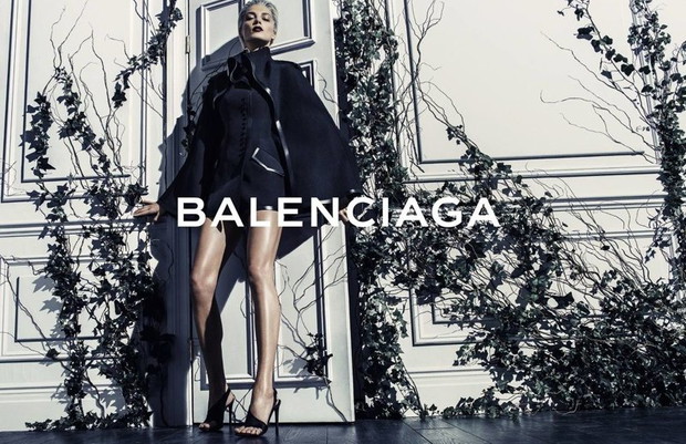 Daria Werbowy w kampanii Balenciaga wiosna-lato 2014