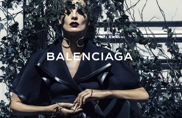 Daria Werbowy w kampanii Balenciaga wiosna-lato 2014