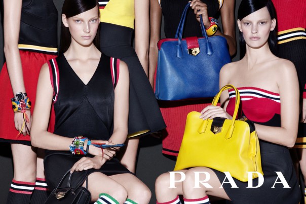 Ola Rudnicka i Magdalena Jasek w kampanii Prada