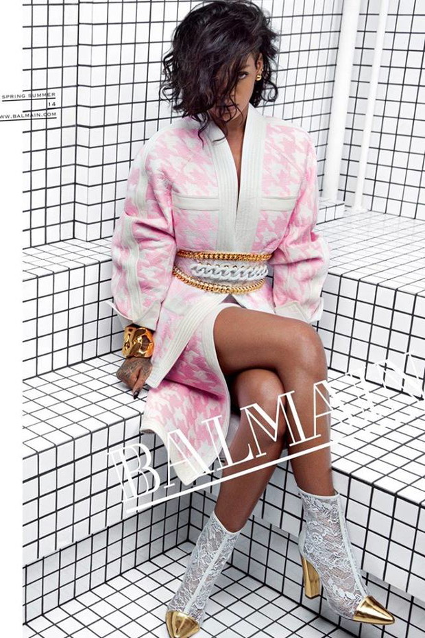 Rihanna w kampanii Balmain wiosna-lato 2014